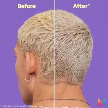 MATRIX So Silver Purple Conditioner | Removes Brassy Yellow Undertones | Color Depositing & Toning | Pigmented Conditioner For Blondes and Greys | For Color Treated Hair | Salon Conditioner | Vegan