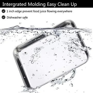 Bastwe Stainless Steel Baking Sheets Set of 2