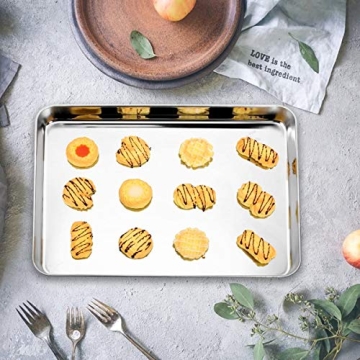 Bastwe Stainless Steel Baking Sheets Set of 2