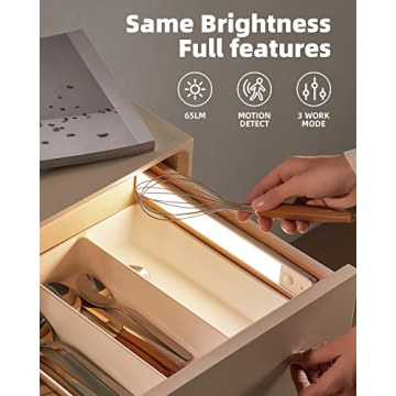 EZVALO Wireless Rechargeable Motion Sensor Under Cabinet Light