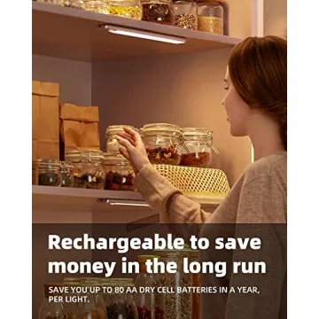 EZVALO Wireless Rechargeable Motion Sensor Under Cabinet Light