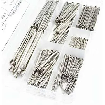 SpzcdZa 100 pcs 304 Stainless Steel Cotter Pins Assortment Kit