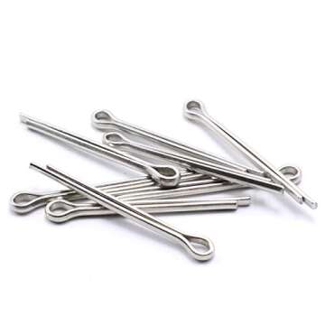 SpzcdZa 100 pcs 304 Stainless Steel Cotter Pins Assortment Kit