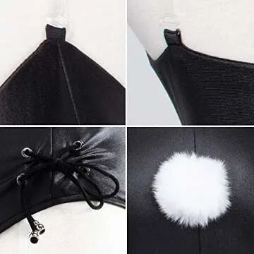 Adorable Womens Bunny Costume with Accessories for Parties