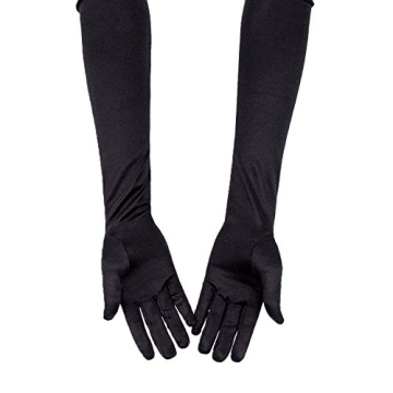 1920s Satin Opera Gloves for Evening Events - SAVITA
