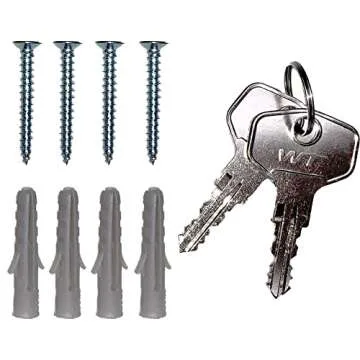 Barska Adjustable Key Cabinet Lock Box with Colorful Key Tag Labels - 200 POSITION - COMBINATION LOCK - BLACK