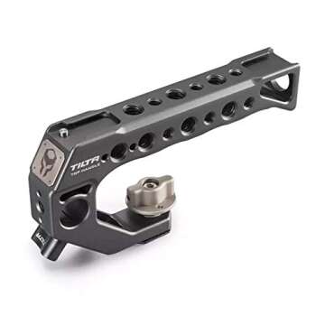 Tilta Camera Cage for BMPCC 4K 6K TA-T01-B-G Basic Kit SSD Drive Holder Top Handle for BMPCC 6K Camera Rig(Tilta Gray)