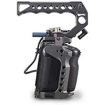 Tilta Camera Cage for BMPCC 4K 6K TA-T01-B-G Basic Kit SSD Drive Holder Top Handle for BMPCC 6K Camera Rig(Tilta Gray)
