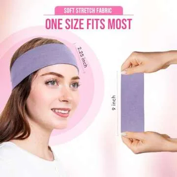 Styla Hair Non-Slip Headbands Pack for Women - 10 Stylish Colors