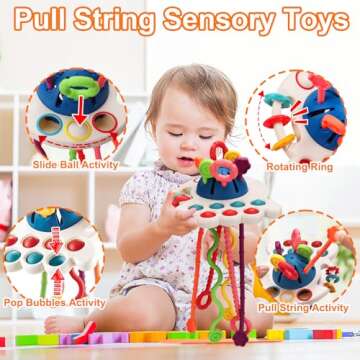 Montessori Baby Toys 6-18 Months for Sensory Development