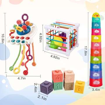 Montessori Baby Toys 6-18 Months for Sensory Development