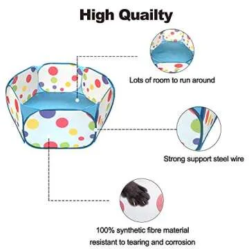 Portable Playpen for Small Animals - Safe and Spacious