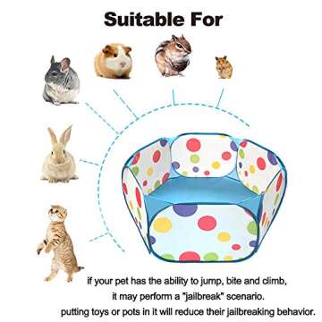 Portable Playpen for Small Animals - Safe and Spacious