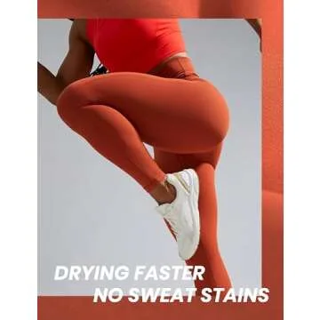 CRZ YOGA Ulti-Dry Women's Workout Leggings - High Waisted