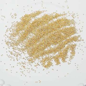 HNUIX Nail Art Charms - Metal Silver & Gold Beads, Flat back Round Rhinestones, Small Nail Pearls, 3D Mixed Sizes Decorations for Nails