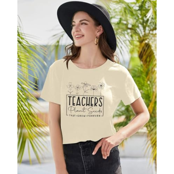Teacher Seeds Plant Forever Graphic Tee for Women