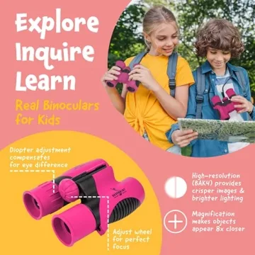 Think Peak Kids Binoculars for Outdoor Exploration and Fun
