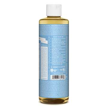 Dr. Bronner's Un-Scented Baby Mild Pure-Castile Liquid Soap, 475ml Bottle