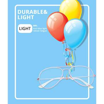 Stylish Blue Light Blocking Aviator Glasses for All