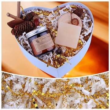 Crinkle Cut Paper Shred Filler 8 oz (1/2 lb) - Eco-Friendly Gift Wrapping & Decorative Filler for Al...