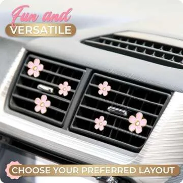 Daisy Car Accessories - Cute Flower Vent Clips