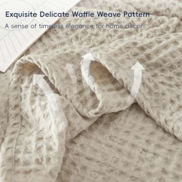 PHF Ultra Soft Waffle Weave Blanket - Cozy & Elegant Throw