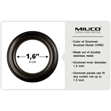 MIUCO White Sheer Embroidered Curtains 84" for Living Room