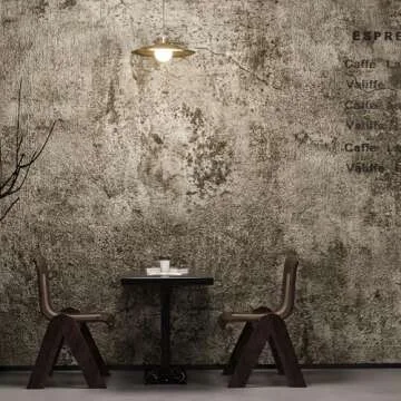 Quality Peel and Stick Grey Cement Wallpaper 3yecao