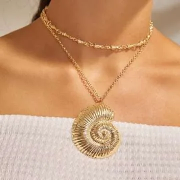 YANCHUN Shell Necklace - Summer Beachy Trendy Jewelry