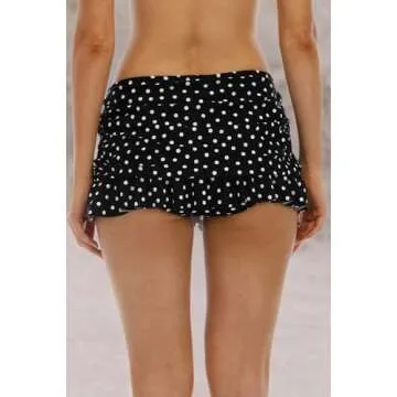 Halcurt Women's Ruffle Swim Skirts for Summer Fun