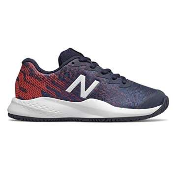 New Balance 996 V3 Tennis Shoe, Pigment/Multi, 12 US Unisex Little Kid