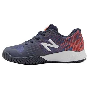 New Balance 996 V3 Tennis Shoe, Pigment/Multi, 12 US Unisex Little Kid