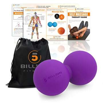5BILLION FITNESS Peanut Massage Ball - Ultimate Mobility Tool for Physical Therapy