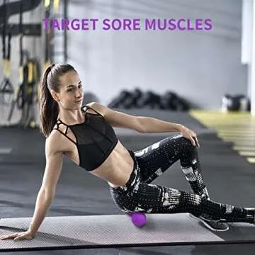 5BILLION FITNESS Peanut Massage Ball for Deep Tissue Relief