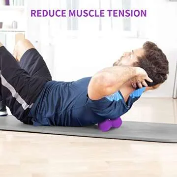 5BILLION FITNESS Peanut Massage Ball for Deep Tissue Relief