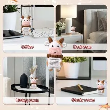 Positive Cow Crochet: Adorable Knitted Stuffed Cow Doll