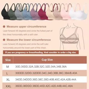 JAMRID 5 Pack Maternity Nursing Bras for Breastfeeding Seamless Padded Maternity Bra for Pregnancy Hands Free Pumping Nursing Bra (Black+Grey+Beige+Dusty Blue+Purplebean, XL)
