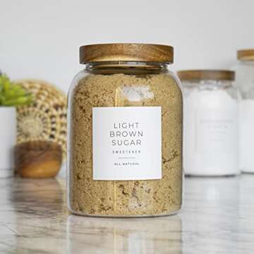 Stylish Waterproof Pantry Labels for Organization