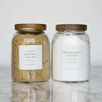 Stylish Waterproof Pantry Labels for Organization