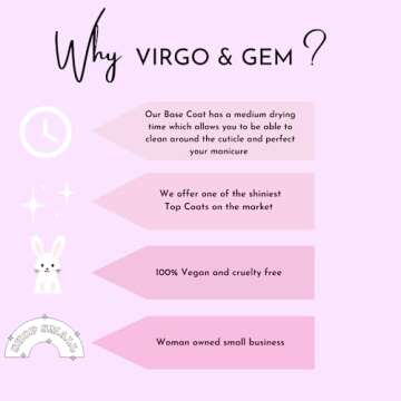 VIRGO & GEM 3 or 5 pcs Dipping Powder Liquid Set- 15ml Dip Powder Base Coat, Top Coat, Activator, Brush Saver and PH bond.