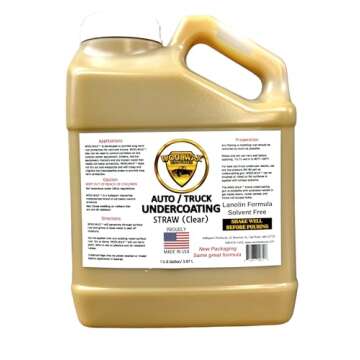 woolwax 1 Gallon Undercoating Kit Bundle w/PRO Gun & 2 Wands. Straw(Clear) Color.