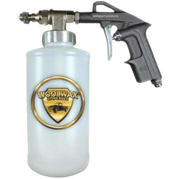 woolwax 1 Gallon Undercoating Kit Bundle w/PRO Gun & 2 Wands. Straw(Clear) Color.