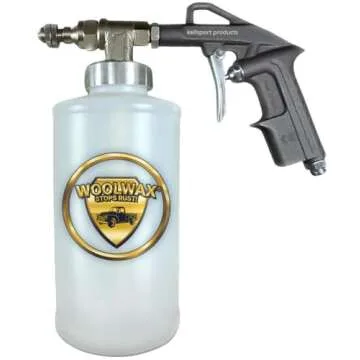 woolwax 1 Gallon Undercoating Kit Bundle w/PRO Gun & 2 Wands. Straw(Clear) Color.