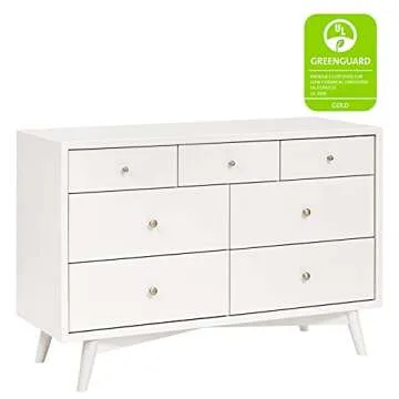 Stylish Babyletto Palma 7-Drawer Dresser for Safeguarded Nursery