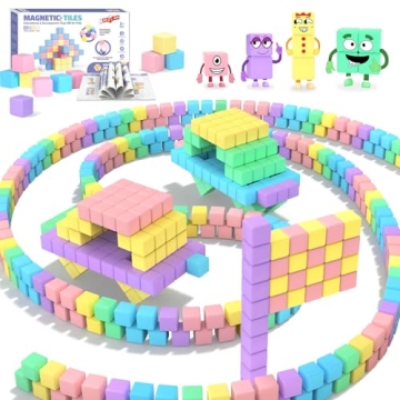KAEILORU 45pcs Magnetic Blocks Building Cubes for Kids