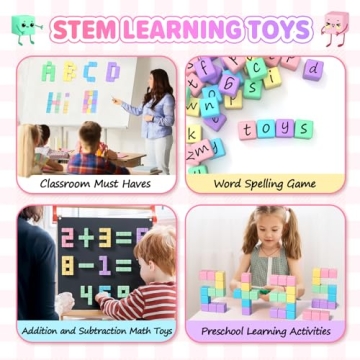 KAEILORU 45pcs Magnetic Blocks Building Cubes for Kids