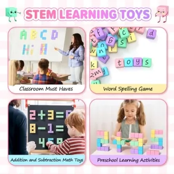 KAEILORU 45pcs Magnetic Blocks Building Cubes for Kids