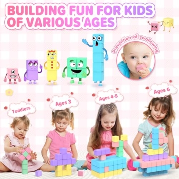 KAEILORU 45pcs Magnetic Blocks Building Cubes for Kids