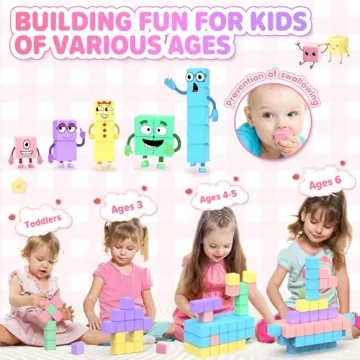 KAEILORU 45pcs Magnetic Blocks Building Cubes for Kids