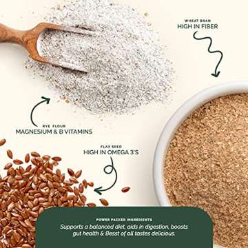 Let's Be Bessties! Organic High-Fiber Crackers Non-GMO Crispbread | The Besst Crackers for Fitting Fiber into Vegan, Paleo & Low-Carb Diets | Original, 60 Crackers